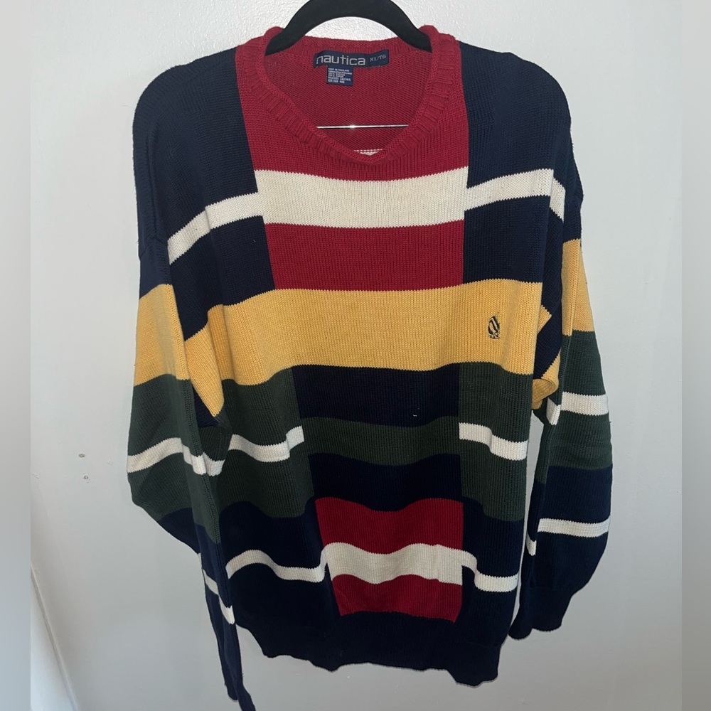 Nautica Vintage Multi-color sweater